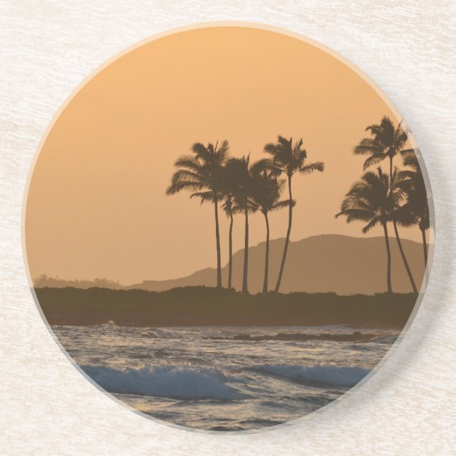 Sonnenuntergang auf Kauai Getränkeuntersetzer (Vorne)
