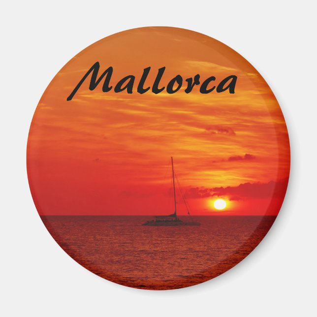 Sonnenuntergang auf Mallorca - Souvenir Magnet (Vorne)