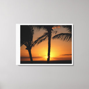 Sonnenuntergang auf Maui Leinwanddruck