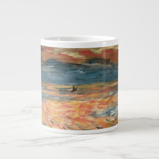 Sonnenuntergang auf See durch Pierre Renoir, Vinta Jumbo-Tasse (Vorderseite)