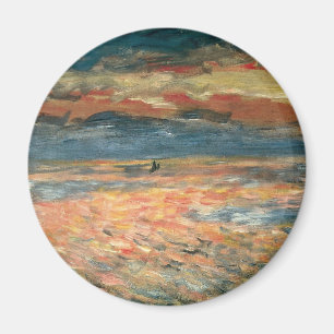 Sonnenuntergang auf See durch Pierre Renoir, Vinta Magnet