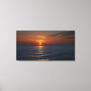 Sonnenuntergang auf See Leinwanddruck