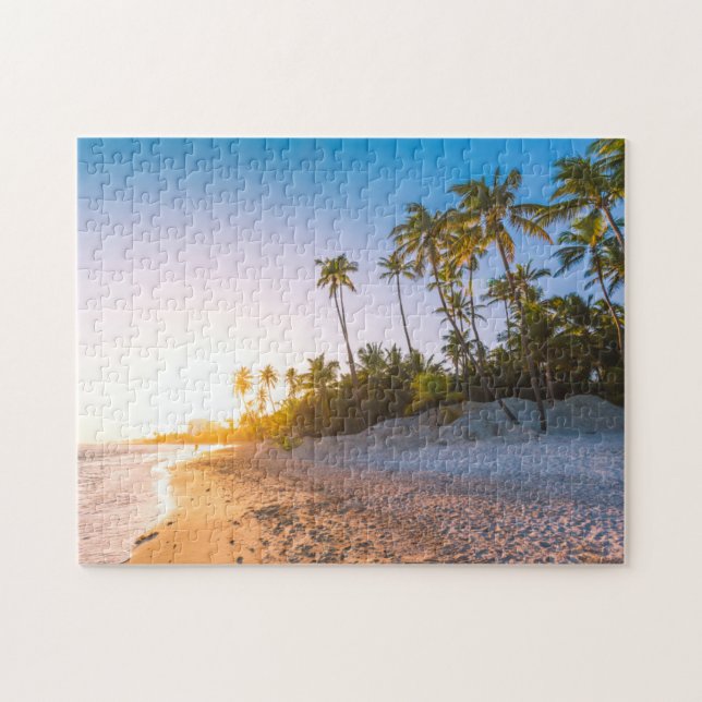 Sonnenuntergang auf tropischer Dominikanischer (Horizontal)