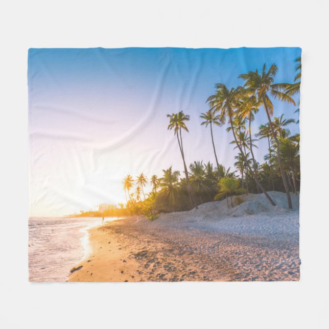 Sonnenuntergang auf tropischer Dominikanischer Fleecedecke (Vorderseite (Horizontal))