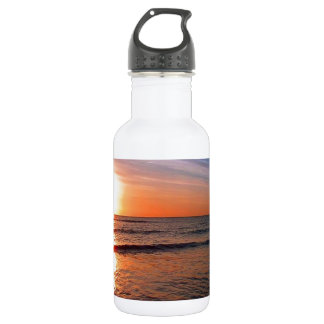 Sonnenuntergang auf Wasser Edelstahlflasche