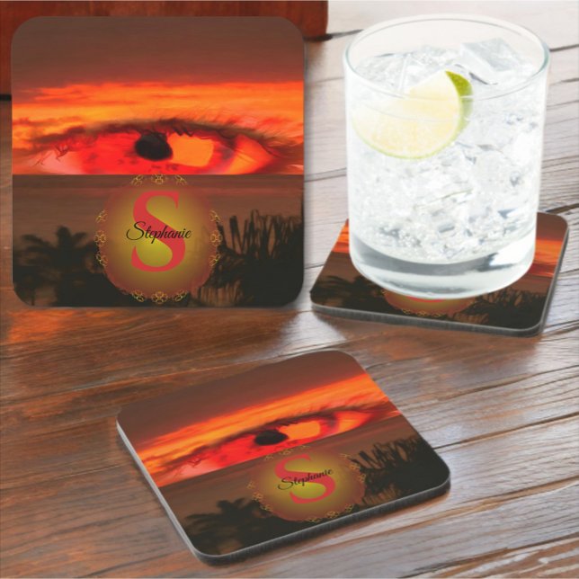 Sonnenuntergang Auge 2106 Getränkeuntersetzer (Von Creator hochgeladen)