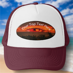 Sonnenuntergang Auge 2106 Truckerkappe