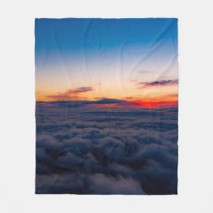 Sonnenuntergang aus der Luft über den Blauen Ridge Fleecedecke