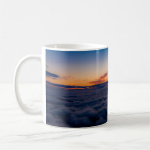 Sonnenuntergang aus der Luft über den Blauen Ridge Kaffeetasse