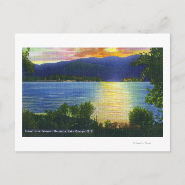 Sonnenuntergang Aussicht auf den Aussichtsberg Postkarte (Vorderseite)
