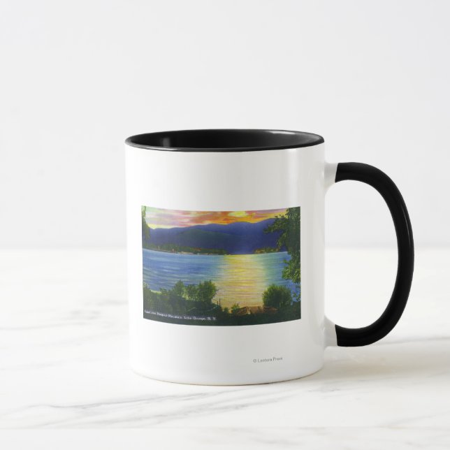 Sonnenuntergang Aussicht auf den Aussichtsberg Tasse (Rechts)