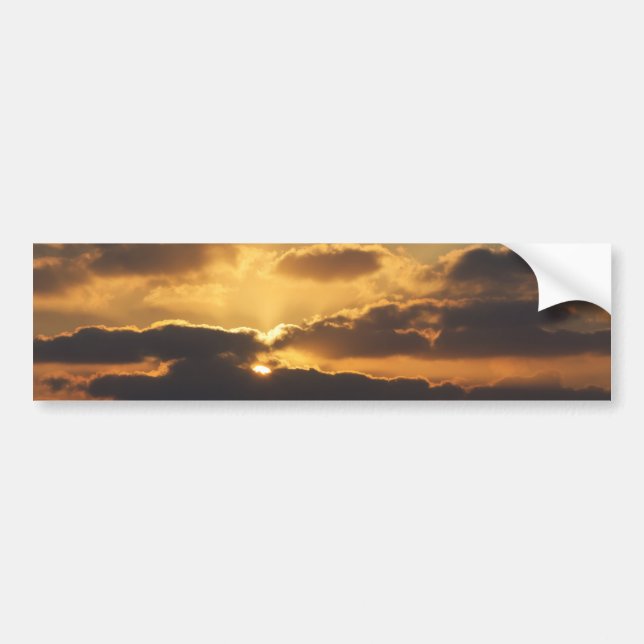 Sonnenuntergang Autoaufkleber (Vorne)