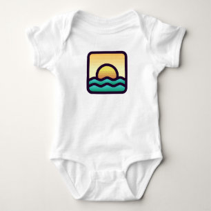 Sonnenuntergang Baby Strampler