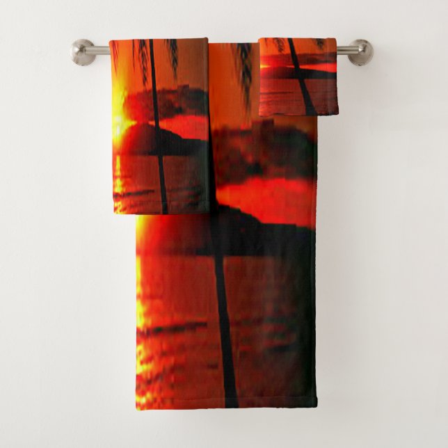 Sonnenuntergang Badhandtuch Set (Insitu)