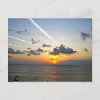 Sonnenuntergang Bali Postkarte