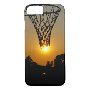 Sonnenuntergang Basketball mit Hacke und Netz title_seo2