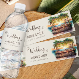 Sonnenuntergang Beach Hochzeit Personalisiert