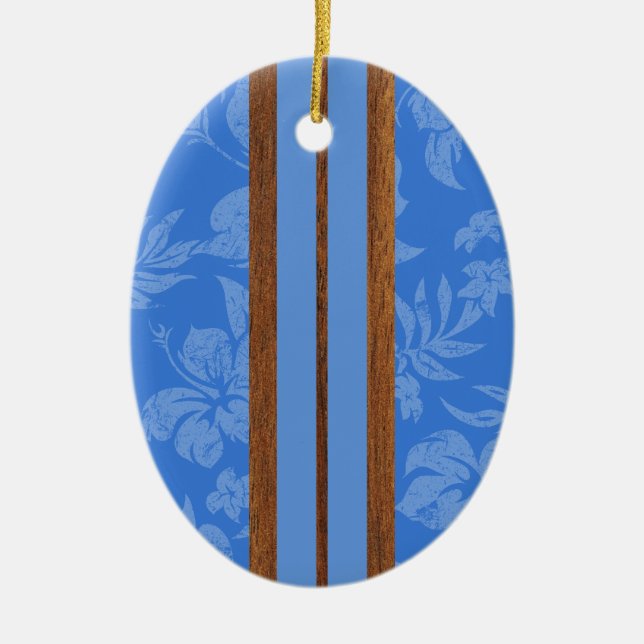 Sonnenuntergang Beach Vintag Surfboard Ornament (Vorne)