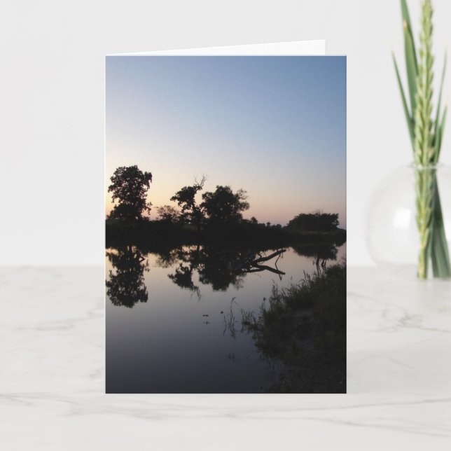 Sonnenuntergang bei Horseshoe Bend Karte (Vorderseite)