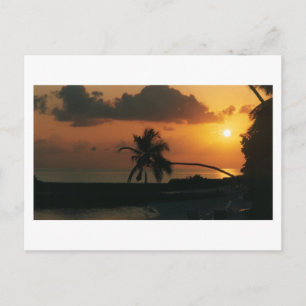 Sonnenuntergang bei Nakatchafushi Postkarte