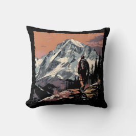 Sonnenuntergang Bergwandern Kissen