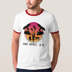 SONNENUNTERGANG-BEZIRK. SF CA T-Shirt