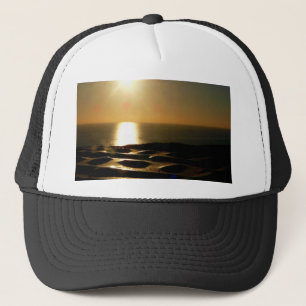 Sonnenuntergang Bigbury vorbei sehen Truckerkappe