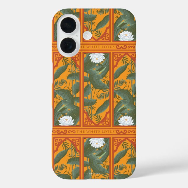 Sonnenuntergang Botanisches Panorama - Der weiße L iPhone 16 Hülle (Rückseite)