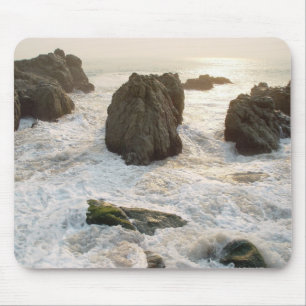 Sonnenuntergang-Brandung (Schaum) Mousepad