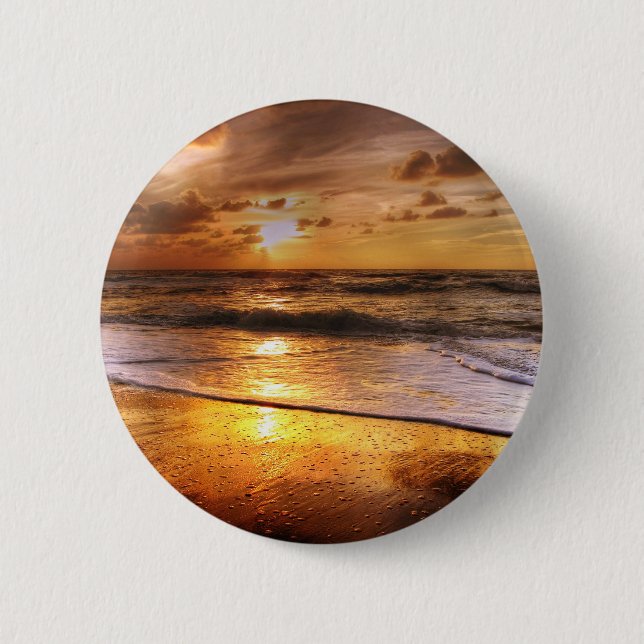 Sonnenuntergang Button (Vorderseite)