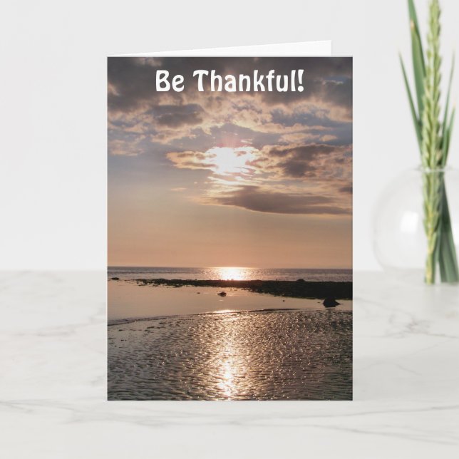 SONNENUNTERGANG DANKESKARTE (Vorderseite)