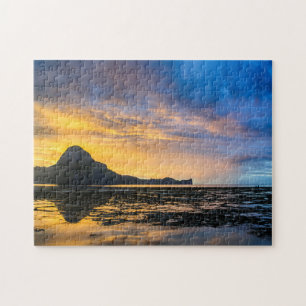 Sonnenuntergang der Bucht von El Nido