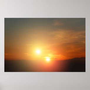 Sonnenuntergang der NASA-Alien Poster