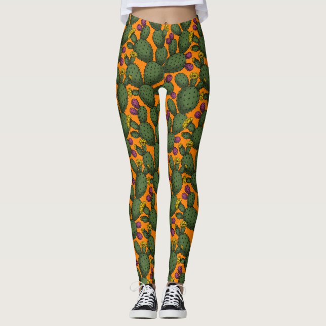 Sonnenuntergang der Wüste Leggings (Vorderseite)