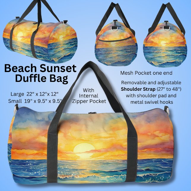 Sonnenuntergang Duffle Bag (Von Creator hochgeladen)