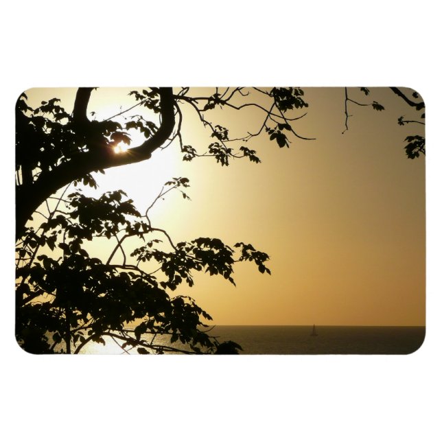 Sonnenuntergang durch die Tropenfotografie der Bäu Magnet (Horizontal)