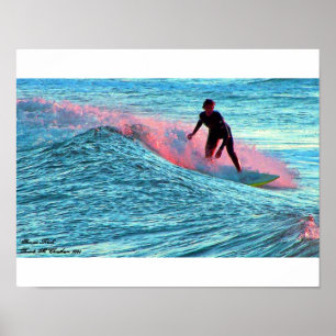 "Sonnenuntergang-Eile-" Druck Poster