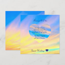 Sonnenuntergang | Einladung zur Hochzeit Semi Glos