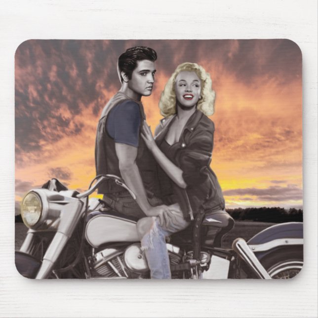 Sonnenuntergang-Fahrt Mousepad (Vorne)