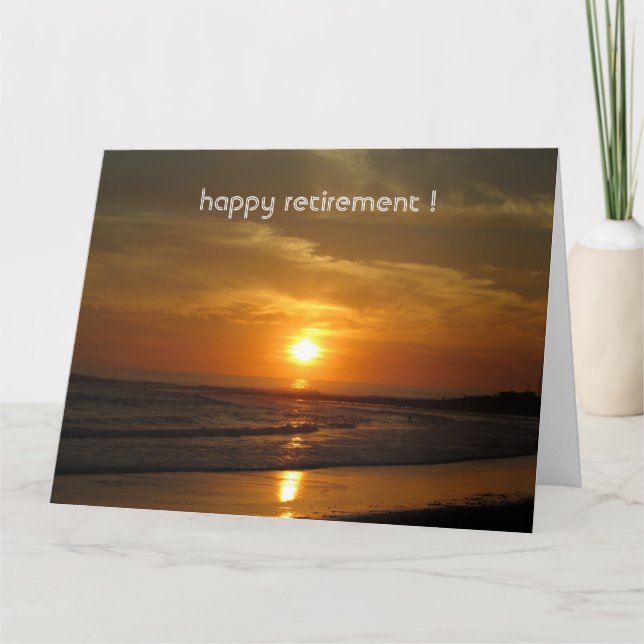 Sonnenuntergang Farben groß Karte (Vorderseite)