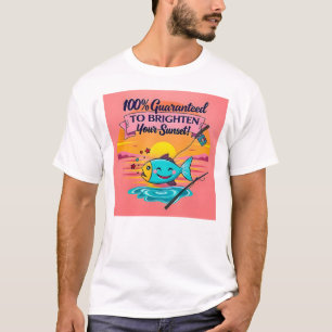 Sonnenuntergang Fisch Vibes T-Shirt
