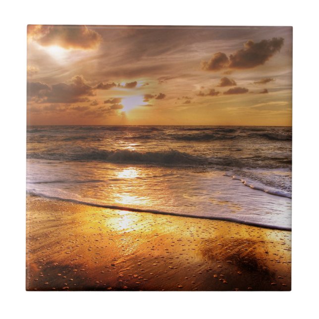 Sonnenuntergang Fliese (Vorderseite)