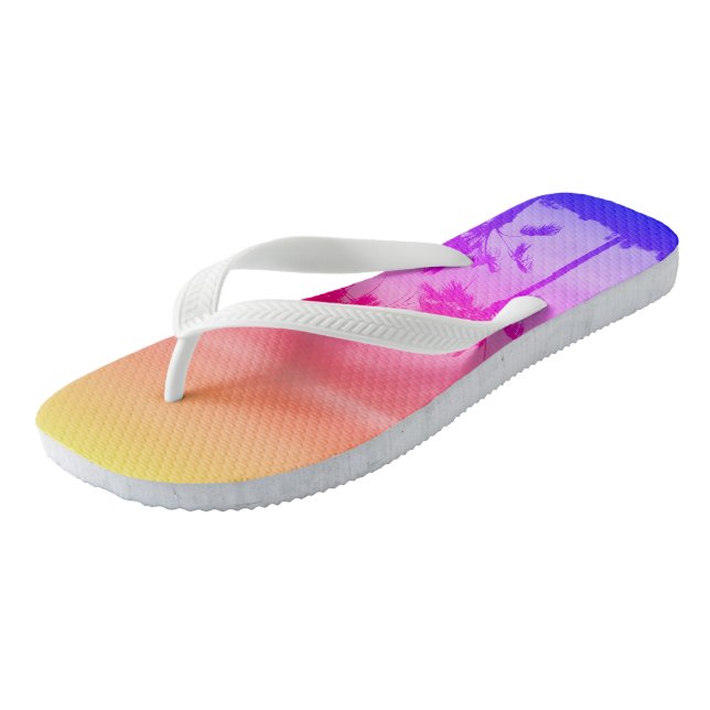 Sonnenuntergang Flip Flops (Schrägansicht)