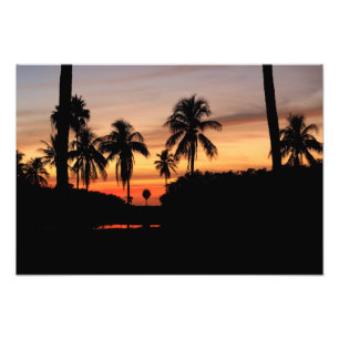 Sonnenuntergang Florida Fotodruck