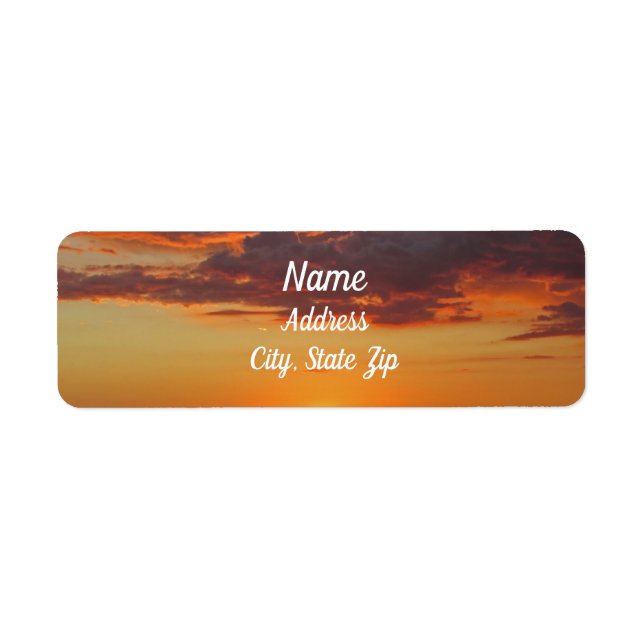 Sonnenuntergang Foto Bright Orange Wolken und Sky (Vorne)