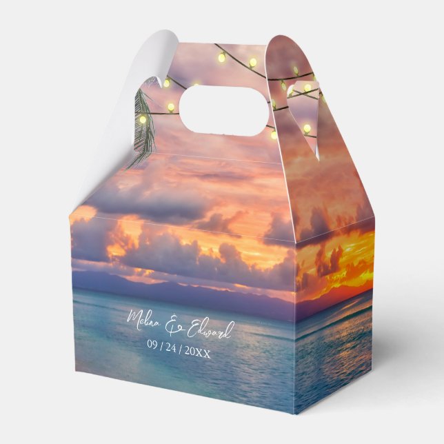 Sonnenuntergang Geschenkschachtel (Vorderseite)
