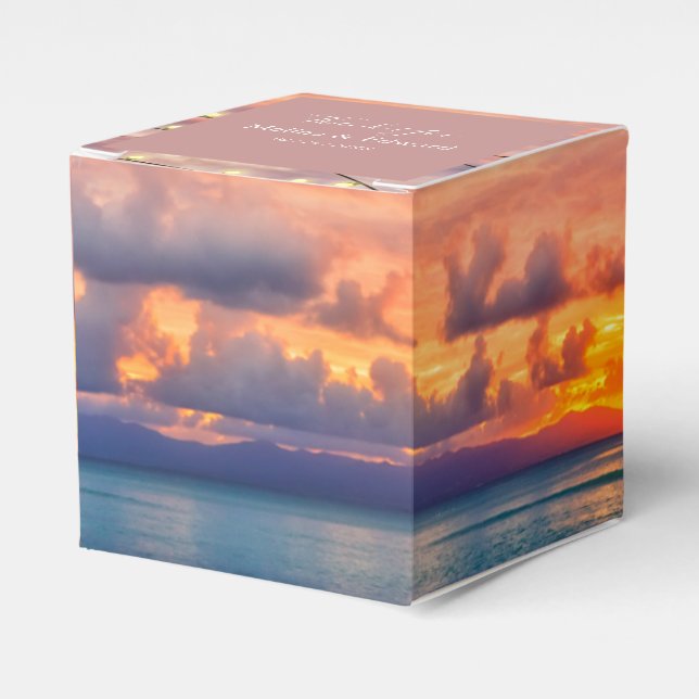 Sonnenuntergang Geschenkschachtel (Vorderseite)