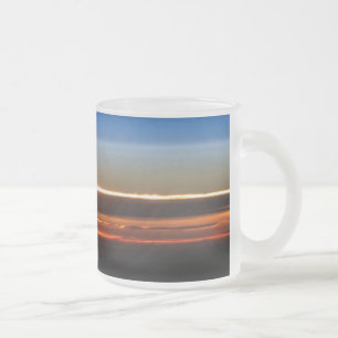 Sonnenuntergang gesehen von der internationalen mattglastasse