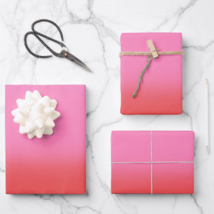 Sonnenuntergang glänzende Strahlung Geschenkpapier Set