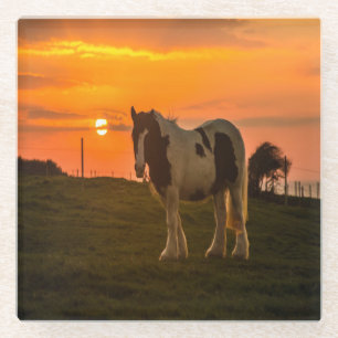 Sonnenuntergang Glasuntersetzer